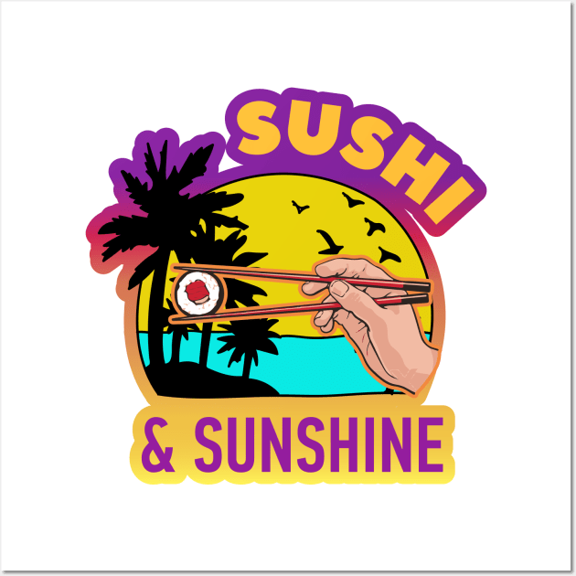 Sushi & Sunshine Wall Art by Daria Popkova